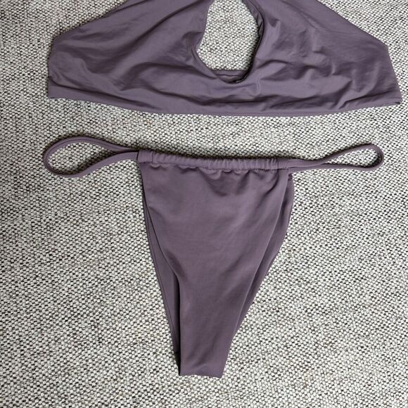 Dippin Daisys 2-Piece Swim Suit Bikini Bottom Size S Halter Top Size M - Picture 2 of 9